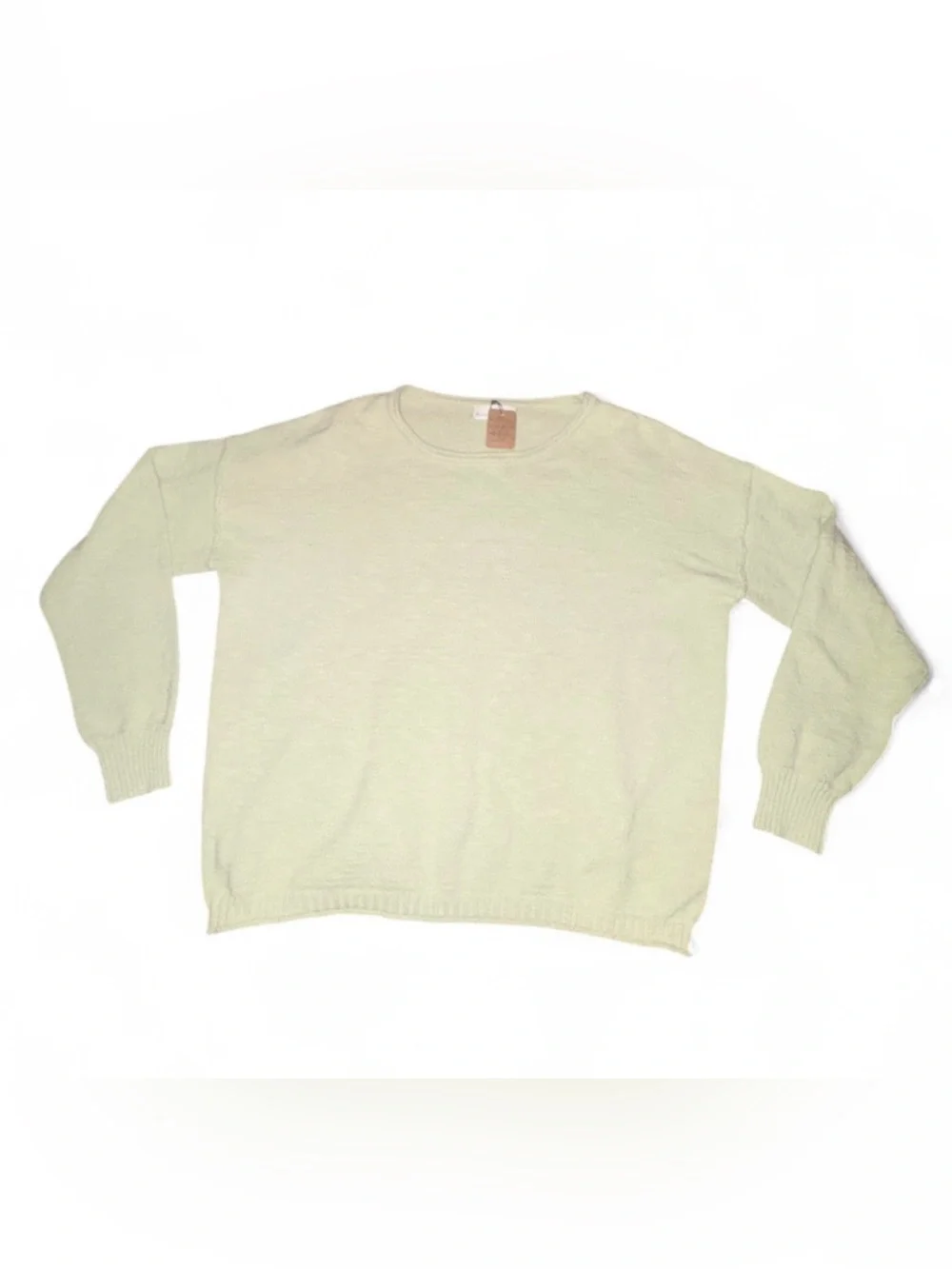 Bécool Boutique Sage Green Lightweight Knit Sweater - Size M/L - Picture 2 of 6